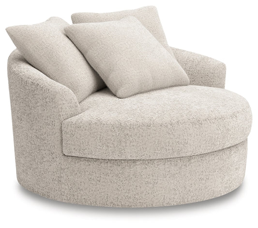 Cuddle Plush Oversized Swivel Accent Chair