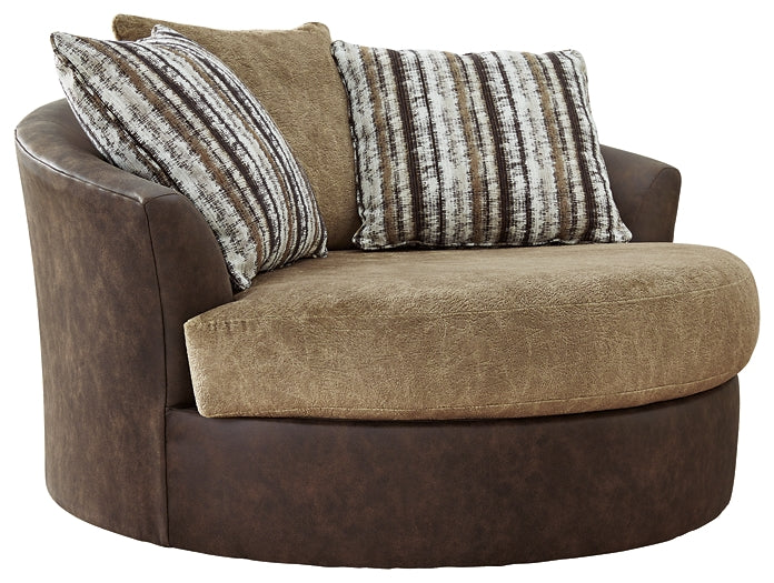 Alesbury Oversized Swivel Accent Chair