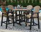 Fairen Trail Outdoor Bar Table and 4 Barstools