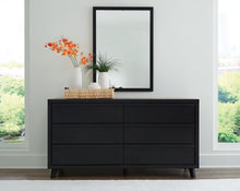 Load image into Gallery viewer, Danziar Queen Panel Bed with Mirrored Dresser and Chest
