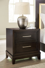 Load image into Gallery viewer, Neymorton King Upholstered Panel Bed with Mirrored Dresser and Nightstand
