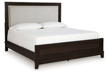 Load image into Gallery viewer, Neymorton Queen Upholstered Panel Bed with 2 Nightstands
