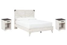 Load image into Gallery viewer, Shawburn Queen Panel Platform Bed with 2 Nightstands

