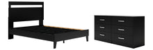 Load image into Gallery viewer, Finch Queen Panel Platform Bed with Dresser
