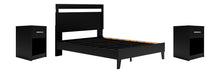 Load image into Gallery viewer, Finch Queen Panel Platform Bed with 2 Nightstands
