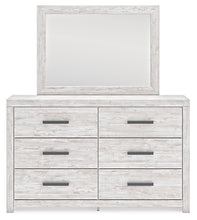 Load image into Gallery viewer, Cayboni Queen Panel Bed with Mirrored Dresser

