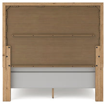 Load image into Gallery viewer, Galliden Queen Panel Bed with Mirrored Dresser and Nightstand
