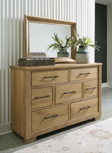 Load image into Gallery viewer, Galliden Queen Panel Bed with Mirrored Dresser
