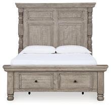 Load image into Gallery viewer, Harrastone Queen Panel Bed with Dresser and Nightstand

