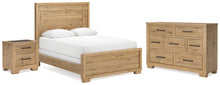 Load image into Gallery viewer, Galliden Queen Panel Bed with Dresser and Nightstand
