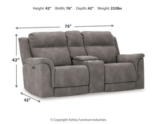 Load image into Gallery viewer, Next-Gen DuraPella PWR REC Loveseat/CON/ADJ HDRST
