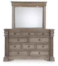 Load image into Gallery viewer, Blairhurst Queen Panel Bed with Mirrored Dresser, Chest and 2 Nightstands
