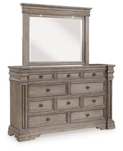 Load image into Gallery viewer, Blairhurst Queen Panel Bed with Mirrored Dresser, Chest and 2 Nightstands
