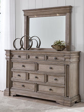 Load image into Gallery viewer, Blairhurst Queen Panel Bed with Mirrored Dresser, Chest and 2 Nightstands
