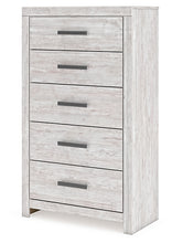 Load image into Gallery viewer, Cayboni Queen Panel Bed with Mirrored Dresser, Chest and 2 Nightstands
