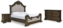 Load image into Gallery viewer, Maylee California King Upholstered Bed with Dresser and Nightstand
