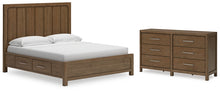 Load image into Gallery viewer, Cabalynn King Panel Bed with Dresser
