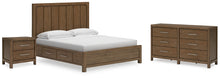 Load image into Gallery viewer, Cabalynn King Panel Bed with Dresser and Nightstand
