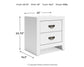 Binterglen Twin Panel Bed with Mirrored Dresser, Chest and Nightstand