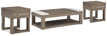 Load image into Gallery viewer, Loyaska Coffee Table with 2 End Tables
