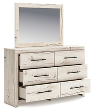 Load image into Gallery viewer, Lawroy King Panel Bed with Mirrored Dresser
