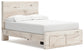 Lawroy Full Panel Storage Bed with Mirrored Dresser