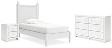 Load image into Gallery viewer, Mollviney Twin Panel Bed with Dresser and Nightstand
