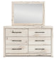 Lawroy Twin Panel Bed with Mirrored Dresser