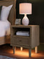 Cielden King Panel Headboard with Mirrored Dresser and 2 Nightstands