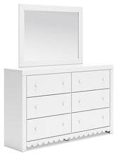 Load image into Gallery viewer, Mollviney Full Panel Bed with Mirrored Dresser and 2 Nightstands
