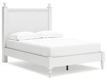 Load image into Gallery viewer, Mollviney Full Panel Bed with Mirrored Dresser and 2 Nightstands
