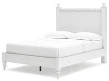 Load image into Gallery viewer, Mollviney Full Panel Bed with Mirrored Dresser and 2 Nightstands
