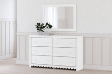 Load image into Gallery viewer, Mollviney Full Panel Bed with Mirrored Dresser and 2 Nightstands
