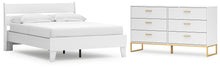 Load image into Gallery viewer, Socalle Full Panel Platform Bed with Dresser
