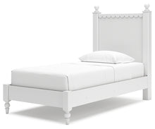 Load image into Gallery viewer, Mollviney Twin Panel Bed with Mirrored Dresser, Chest and Nightstand
