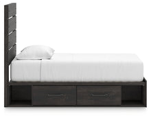 Load image into Gallery viewer, Hollivern Twin Panel Bed with Storage
