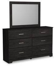 Load image into Gallery viewer, Belachime Queen Panel Bed with Mirrored Dresser and 2 Nightstands
