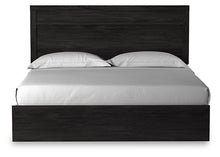 Load image into Gallery viewer, Belachime King Panel Bed with Mirrored Dresser and 2 Nightstands
