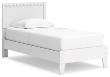 Load image into Gallery viewer, Hallityn Twin Panel Platform Bed with Nightstand
