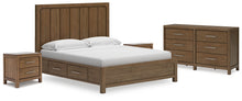 Load image into Gallery viewer, Cabalynn California King Panel Storage Bed with Dresser and 2 Nightstands
