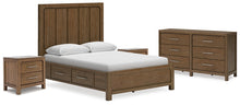 Load image into Gallery viewer, Cabalynn Queen Panel Storage Bed with Dresser and 2 Nightstands
