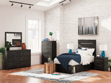 Load image into Gallery viewer, Hollivern Twin Panel Bed with Storage
