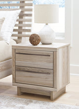 Load image into Gallery viewer, Hasbrick Queen Panel Headboard with Mirrored Dresser, Chest and 2 Nightstands
