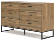 Load image into Gallery viewer, Deanlow Twin Platform Panel Bed with Dresser and 2 Nightstands
