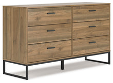 Load image into Gallery viewer, Deanlow Twin Platform Panel Bed with Dresser and 2 Nightstands
