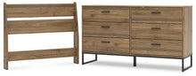 Load image into Gallery viewer, Deanlow Twin Panel Headboard with Dresser
