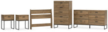 Load image into Gallery viewer, Deanlow Twin Panel Headboard with Dresser, Chest and 2 Nightstands
