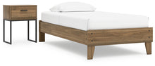 Load image into Gallery viewer, Deanlow Twin Platform Bed with Nightstand
