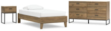 Load image into Gallery viewer, Deanlow Twin Platform Bed with Dresser and Nightstand
