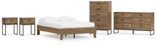 Load image into Gallery viewer, Deanlow Full Platform Bed with Dresser, Chest and 2 Nightstands
